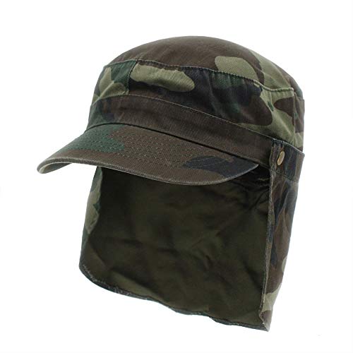 Image of The Vintage Year Heavy Stitching Washed Cotton Cadet Hat - Durable Military Baseball Cap for Men & Women, Outdoor Casual Wear