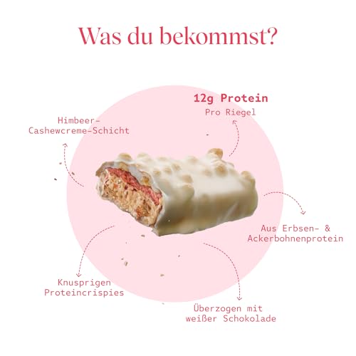 VETAIN Vegan Proteinriegel - Crispy Berry - 12g Protein pro Riegel - Mit Mönchsfrucht gesüßt - 100% natürliche Zutaten - Ohne Palmöl - Frei von Sucralose & Maltit - 12 x 55g 4