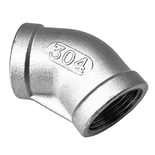 Coude 45 degrés inox DN80 pour éliminer les fuites de tuyauterie gaz et eau