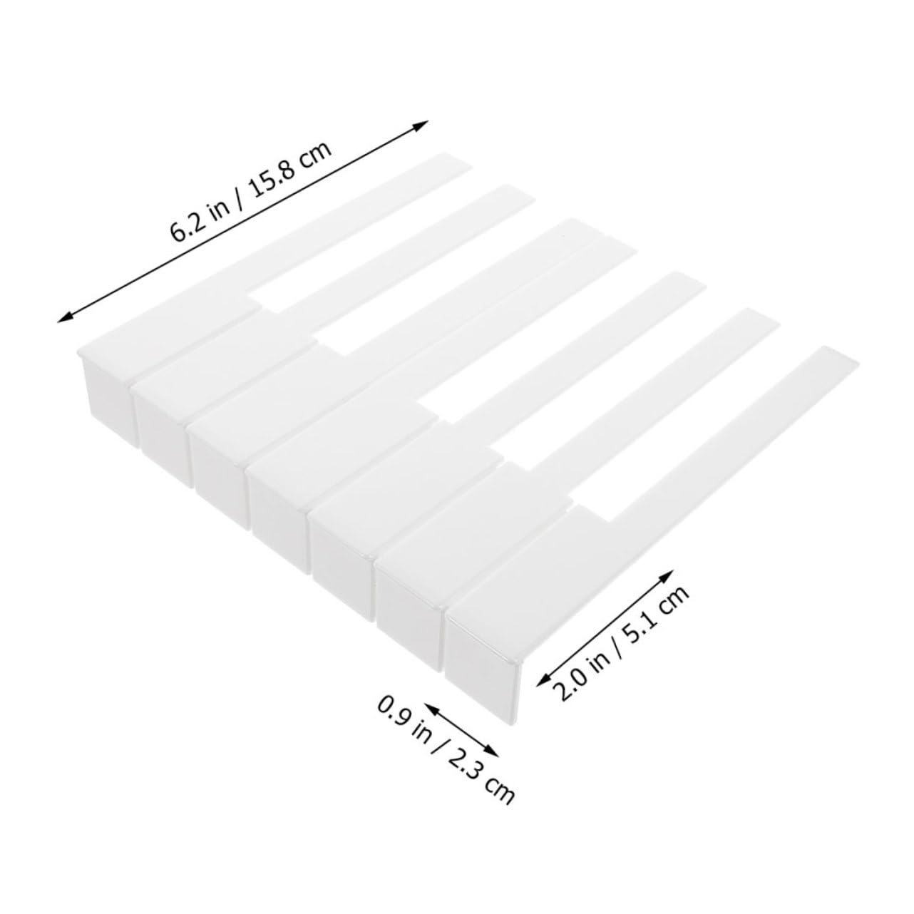 Tasti Pianoforte Professionali 88 Pezzi Bianco per Riparazione | Acrilico Plastico, Ricambio Pratico, per Musicista, Accessori e Strumenti per Manutenzione Tastiera