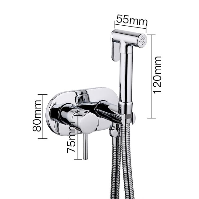 Doccino Per Bidet Per Wc Maniglia Singola Doccetta Per Wc Acqua Calda E Fredda Kit Doccino Per Bidet Wc Ottone Oro Spazzolato modalità Singola