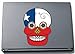 pinkelephant Skull Autocollant pour Ordinateur Portable Motif Drapeau Chili 150 x 110 mm