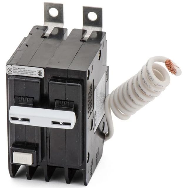 Generic QBHGFT2030-30 Amp Ground Fault Circuit Breaker Bolt-On - 30 Amp - 2 Pole - 120/240VAC