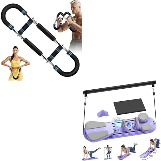 Twister Arm Trainer& Pilates Board, Portable Gym Equipment for Full Body Workout