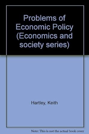 Problems of Economic Policy book cover