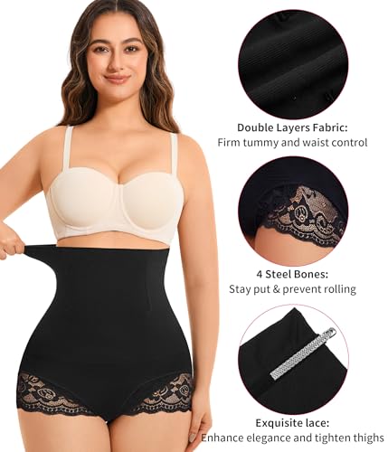 Gotoly Hourglass Figure Butt Lifter Shaper Panties Tummy Control High Waisted BoyShort…