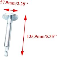 Vista 4 de PRO BAT - Kit de volante de acero de 300 mm/11.8'' con engranaje de 320 mm/12.6'' y eje ajustable para reemplazo de Go Kart de 110 cc, Buggy