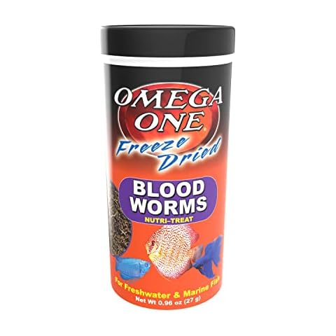 Omega One Freeze Dried Blood Worms, 0.96 oz Cover