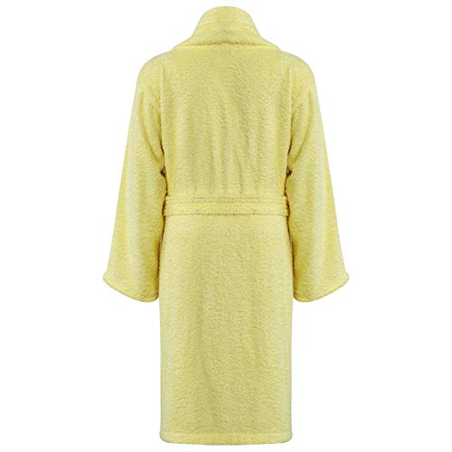 A2Z 4 Kids 100% Cotton Terry Towelling Shawl Collar Bath Robe - Towel Bathrobe 126 Lemon 5-6 #TOP1