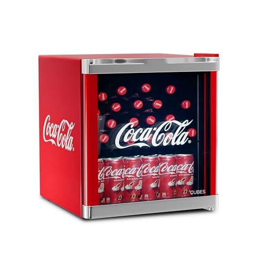 ScanDomestic Coolcube Getränkekühlschrank, Edelstahl, freistehend, 1 Einlegeboden, 50 l, 55 l, 5 - 15 °C, Farbe: Rot