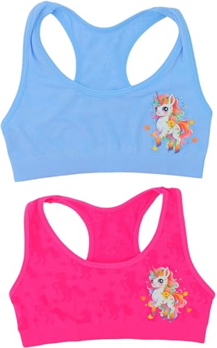 ToBeInStyle Girl’s Pack of 6 Fun Print Training Bras Top Wire-Free Non-Padded4