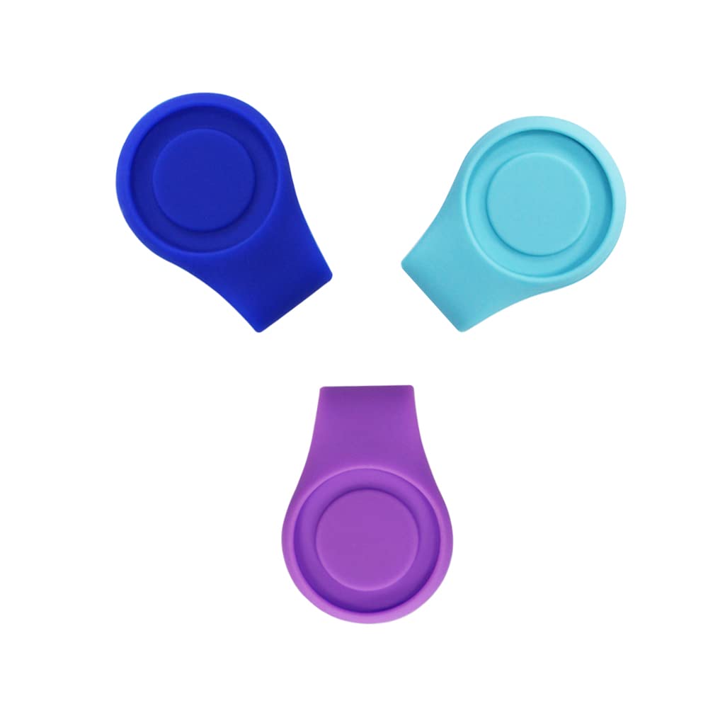 Myartte Silicone Golf Ball Marker Hat Clip Strong Magnetic Closure Great for Golf Gift for Women Men Golfer (Pack of 3 4 or 7)