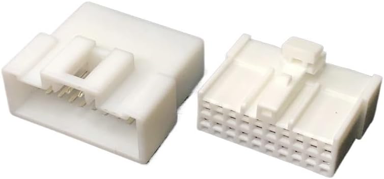 1/5Sets Male Female 12p16p20p Compatible With Car Wiring Harness Connector Line Length 15cm(20p strip line,5sets)