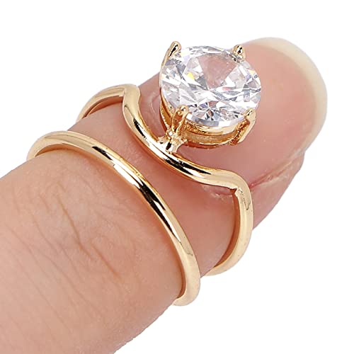 Rhinestones Fingernail Rings