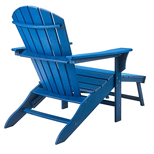 Ehomexpert All-Weather Adirondack Chair With Pull-Out Ottoman thumb #5