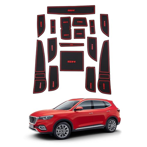 Boîte de rangement en caoutchouc MG HS tapis antidérapant de console centrale