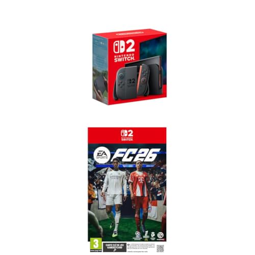 Nintendo Console Switch 2+EA SPORTS FC 26 Standard Edition Switch 2 | Carte de jeu | Jeu Vidéo | Français