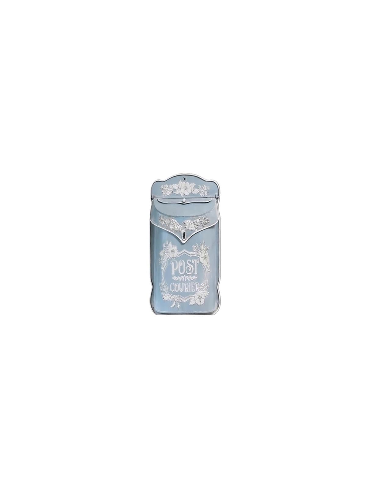 Letter Box, Farmhouse Post Decoration Crafts Santa Mailbox Post(Blue)(Blue)