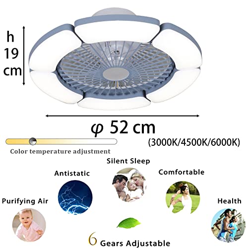 Ventilateur de plafond au design clair avec système aérodynamique caché
