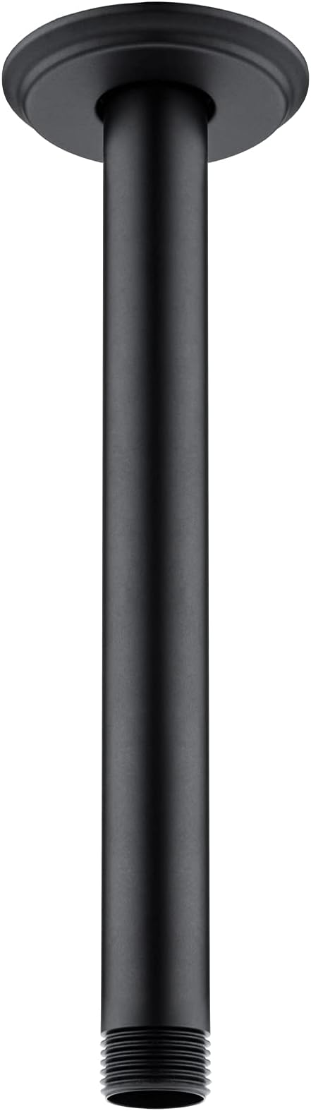 Anpean 8 Inch Shower Arm and Flange Matte Black, Ceiling Mounted Shower Arm for Rain Shower Head