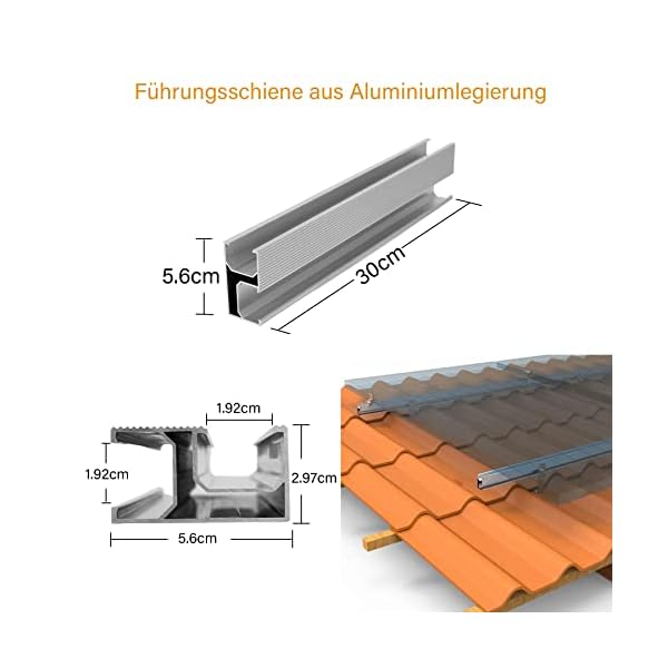 TEOV PV Montageset Ziegeldach Glasziegeldach 20CMDGGG – Bild 5
