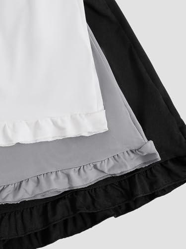 Image of Milumia Women's Plus Size Pajama Shorts Ruffle Hem Sleep Lounge Pj Shorts | 3 Pack,Elastic Waist ,Stretchy,Comfortable,Home Living,Sleepwear