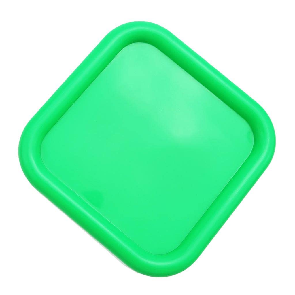Zestaw 10 kwadratowych magnetycznych poduszek na szpilki, poduszka do szycia, organizer na igły, zielony, 8,5 x 8,5 cm