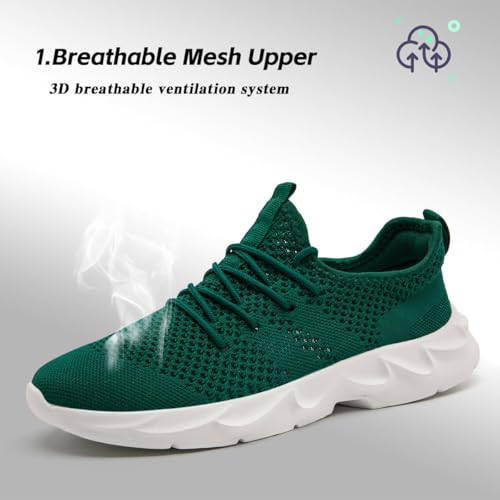 Image of DLWKIPV Mens Running Shoes Sneakers Tennis Non Slip Walking Gym Workout Athletic Slip On Casual Lightweight Breathable Mesh Fashion