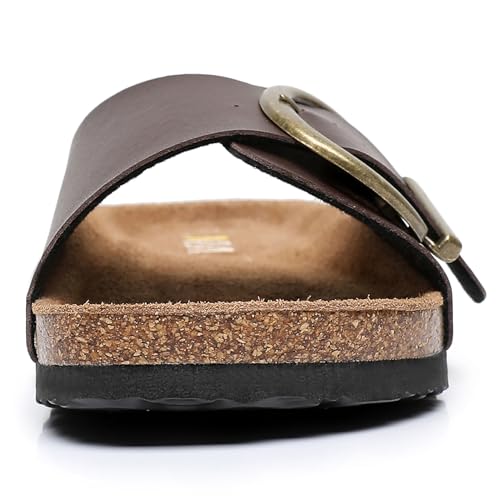 Image of WTW Women's Suede Cork Footbed Sandals Slide for Women with Arch Support
