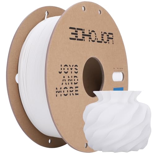 3DHoJor Matte PLA Filament 1.75mm 1kg(2.2lbs) for 3D Printers,White
