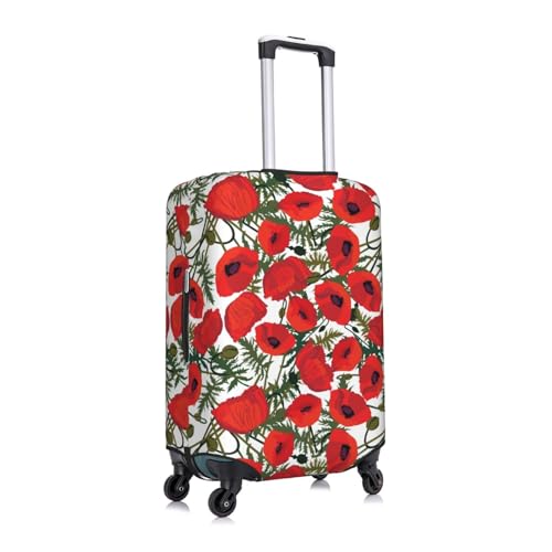 Flower Pattern Print Suitcase Cover Luggage Protector Washable Elastic Fashionable Travel Gear Cover3