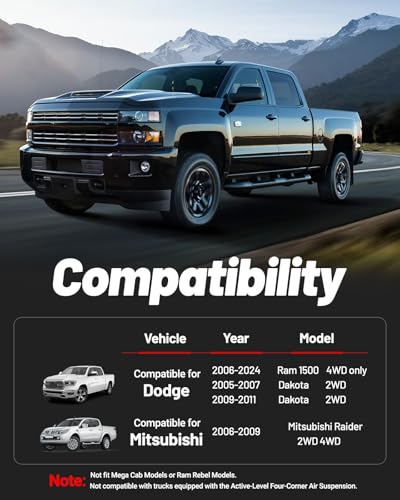 Image of EVIL ENERGY 2.5 inch Leveling Lift Kit Compatible with 2006-2024 Ram 1500 (4WD Only), 2005-2011 Dakota (2WD Only), 2.5 inch Front Suspension Forged Strut Spacers Red