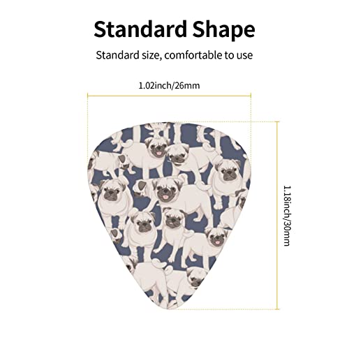 Médiators Guitare 12-Pack Funny Pug Pattern Guitar Picks Pour Guitare Électrique Guitare Acoustique Diverses Guitares - Les Beatles, Paul McCartney, John Lennon, RIngo Starr, George Harrison Médiators Guitare 12-Pack Funny Pug Pattern Guitar Picks Pour Guitare Électrique Guitare Acoustique Diverses Guitares – Image 4