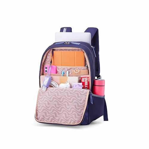 Image of American Tourister Bridget | 20 Ltrs | 3 Compartments | Bottle Pocket | Ergonomic Padded Back Panel & Shoulder Straps | Laptop Backpack | 1 Year International Warranty | Navy
