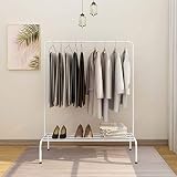 ❤Rack Función principal: conveniente para la suspensión diaria. Lo mejor para cualquier habitación de su casa: dormitorio, habitación de invitados, habitación infantil, sala de estar y también lo mejor para su oficina. Este perchero para prendas de vestir de tipo industrial mantiene sus prendas y accesorios siempre organizados y ordenados y para una mayor resistencia y estabilidad
