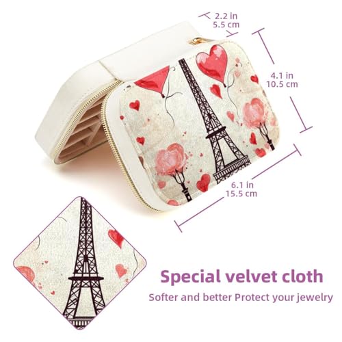 Boîte à bijoux de voyage Tour Eiffel, le cadeau idéal pour les passionnées de mode - 6
