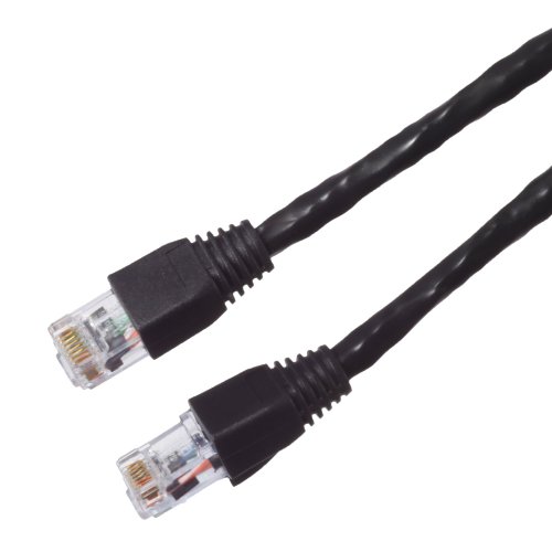 BJC Certified Cat 6 Cable, with Test Report, Assembled in USA (Black, 50 foot)
