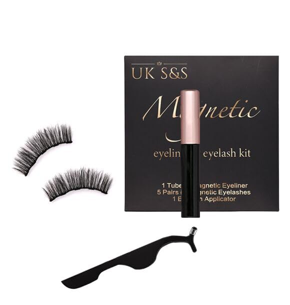 Magnetic eyelash and eyeliner kit, 1 Tube of Magnetic Eyeliner, 5 works of Magnetic Eyelashes, 1 Eyelash Applicator - Image 3