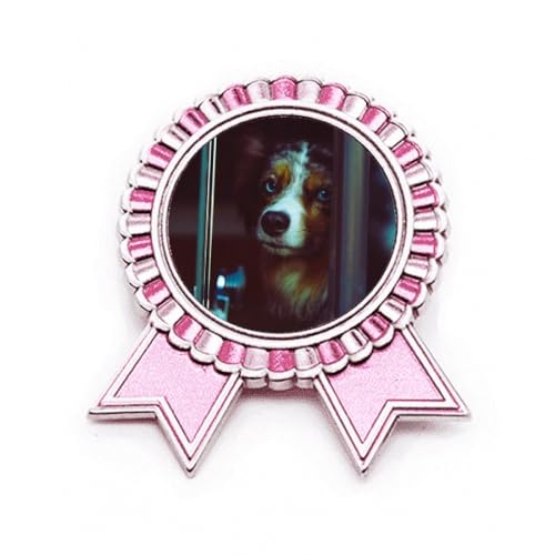 Pin's lys pour chien en métal rose accessoire de qualité taille M