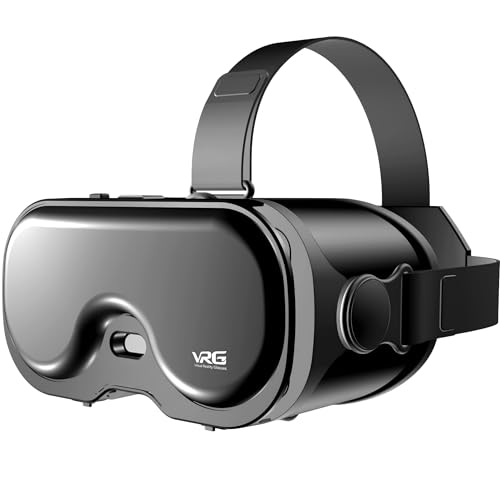 VR Headset for Phone, 3D Family Anti-Blue Eyes Protected HD Lenses, 120° FOV Virtual Reality Headsets VR Goggles for iPhone17/16/15/14/13/12/11, Samsung, Android (Gray)