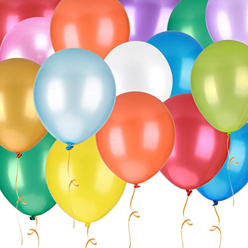 Felice Arts 12 Kinds of Rainbow Colorful Party Latex Balloons for Birthday,Wedding,Baby & Bridal Shower Party Decoration,Children\'s Day Supplies(12in&120pcs) - Thumbnail 2