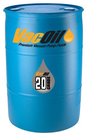 20 Grade Vacuum Pump Oil | 55 Gallon for Edwards, Welch, Leybold, Agilent, High Grade, Molecularly Distilled & Increases Vacuum Pump Life