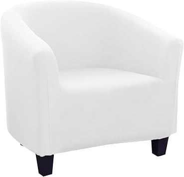 Waterproof Couch Cover Stretch Club Chair Slipcover Spandex Barrel Chair Covers Printed Tub Living Room Armchair Covers Furniture Protector Sofa CoverColor1