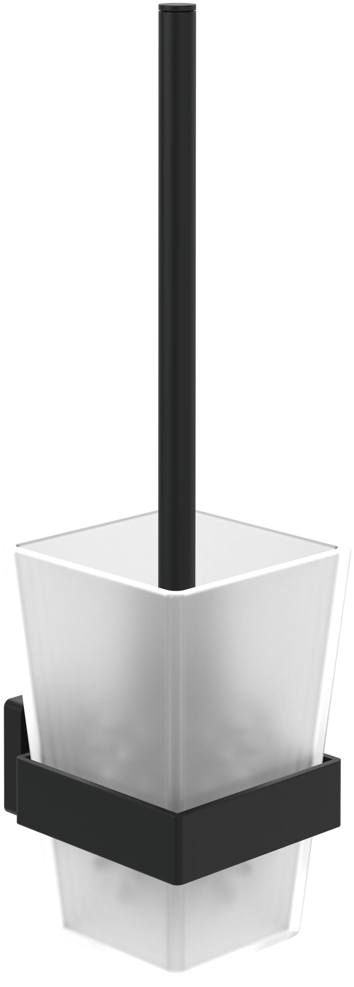 B&Q -  Elements Striking Toilet Brush Set Matt Black