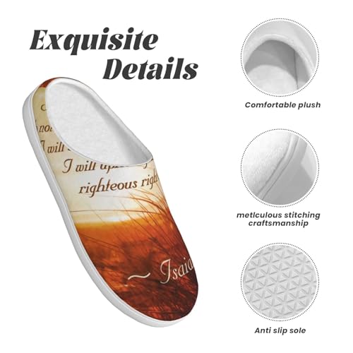 Pink Witchy Witch Full Print Flannel Slippers，Soft Warm Upper, Anti-Slip TPR Sole, for Casual Use4