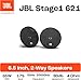 JBL Stage1 621 2-Wege Auto Lautsprecher Set von Harman Kardon - 175 Watt Car Hifi KFZ Autolautsprecher Boxen - 2 stück 16 - 17 cm, Black