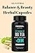 Spearmint BB Tea with DIM The Original Body Hair Acne Inhibitor Caffeine Free Capsules Women's Hormone Balance + Free Eating for Balanced Hormones Plan
