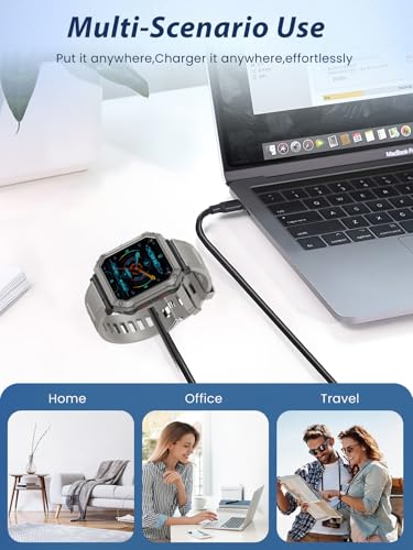 Cable de carga para reloj Paukila H31 evita cortes con diseño protector 7