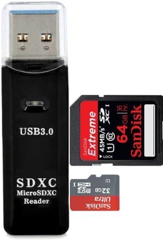 USB 3.0 SD Card Reader - High Speed USB 3.0 Reader / Writer for all SD, SDHC, SDXC, Micro SD, Micro SDHC, Micro SDXC