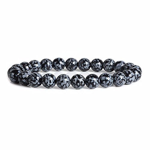 Image of Justinstones Gem Semi Precious Gemstone 8mm Round Beads Stretch Bracelet 7 Inch Unisex